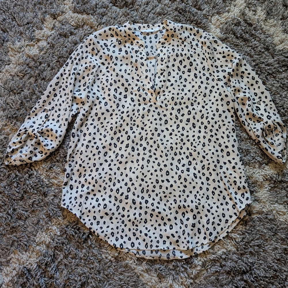 Lush Leopard Print Women's Top Size M